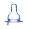 Liquid silicone nipple with intelligent U-shape ventilated valve