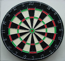 Bristle dartboard