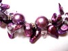 2 strand  purple twisted necklace
