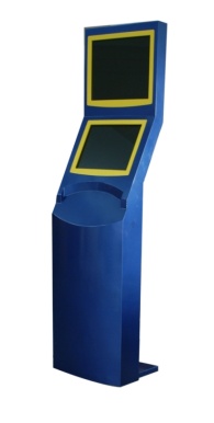 Dual screen information Kiosk