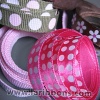 printed ribbon,dot ribbon,polka dot ribbon,grosgrain ribbon,dot grosgrain ribbon,printed ribbons,pink ribbon,wedding ribbon - Printed Ribbons