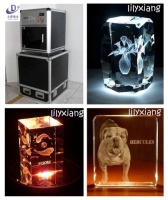 2d/3d photo crystal craft laser engraver