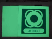 photoluminescent rigid board