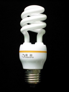 half spiral energy saving lamp