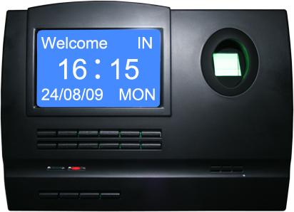 RS232, TCP/IP, embedded alarm clock, 3,000 fingerprint templates