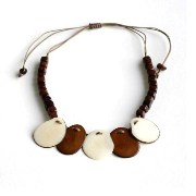Tagua Nut Slices Necklace