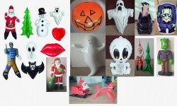 inflatable Santa Claus;inflatable ghost;inflatable bat;inflatable pumpkin;inflatable easter;inflatable Halloween 