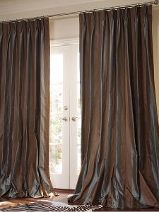 100% Silk French-Pleated Drapery/Drape/Curtain - SD-001