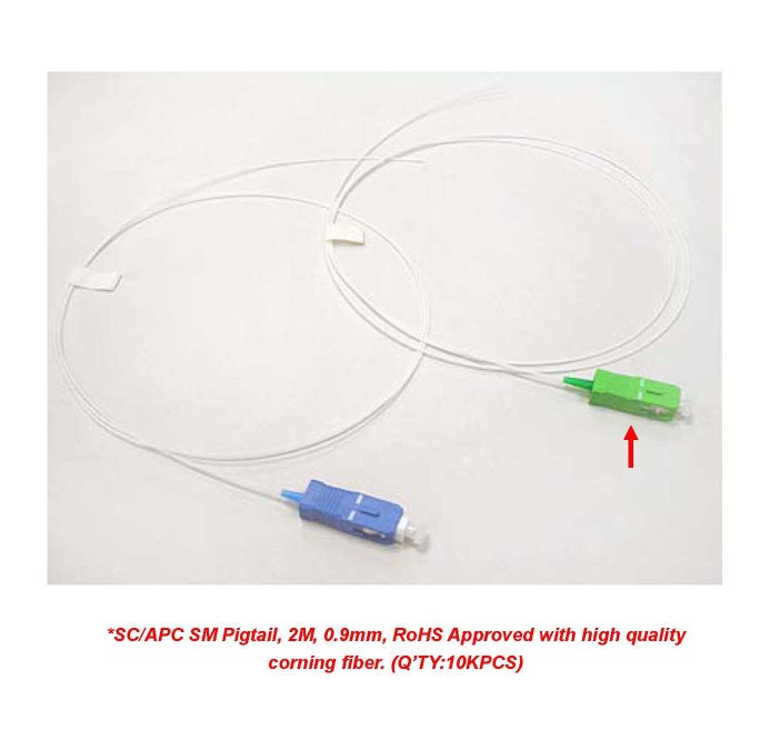 SC/APC Pigtail 0.9mm 2M