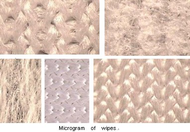 microgram of several types wipers