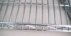 wire shelf, chrome, store shelf, display shelves