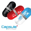Capsule-shaped MP3 player