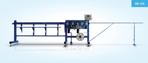 Machine gluing fiber glass mesh to corner beads