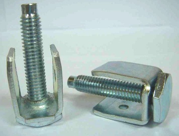 3/8-16X2.0 HEX HEAD LEG LEVELER W/BRACKET ASSEMBLY