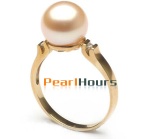 Pink Freshwater Pearl Ring, 7-9mm AAA - Pearl Hours