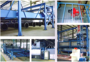Soaking pipe production line