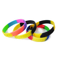 segmented colours wristbands