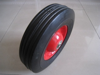 semi-pneumatic wheel, wheel, rubber wheel