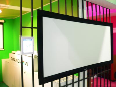 fixed frame projection screen