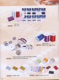 beading Cord, Silk cord, Tigertail wire, 7 strand wire