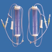 Diposable infusion set with burette