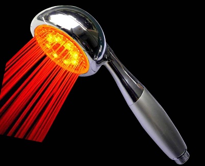colorful LED shower head