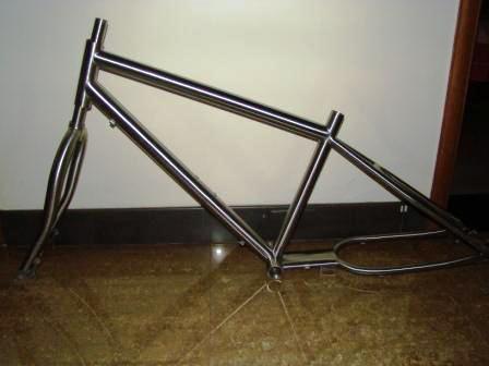 titanium frame and fork for beach cruiser bike