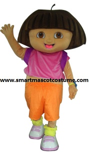 adult dora costume,cartoon character mascot costume