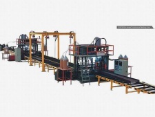 H-beam continuous welding line