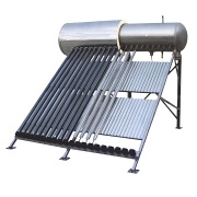 High pressurized solar water heater with heatpipe