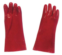 PVC dipped working gloves,smooth finish,interlock lining