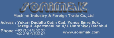 Sonimak Machine Industry and Foreign Trade Co. Ltd.