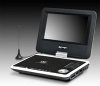 7inch divx portable dvd player with USB and card