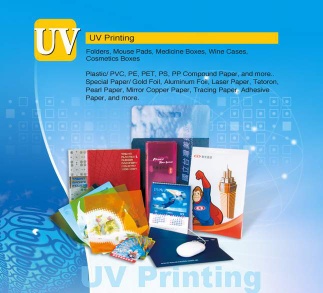 Folers, Mouse pad, Medicine boxes, wine cases, cosmetics boxes - UV printing