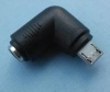 right angle 5.5x2.1mm female to micro usb dc power connector tip