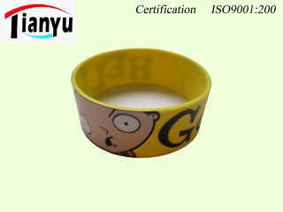 Charmly Printed Silicone Rubber Bracelet