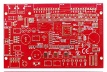 Red Solder Mask HAL PCB (RoHS & UL) 
