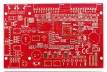 Red Solder Mask HAL PCB (RoHS & UL)