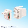Cat.6 Connecting Hardware 180º UTP Keystone Jack