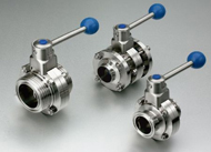 butterfly valve, staniless steel, sanitary, manual valve