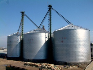 assembled steel silo