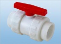 FRPP threaded ball valve