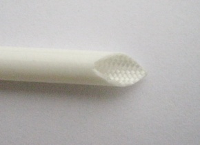 Fiberglass sleeving coated with silicone rubber