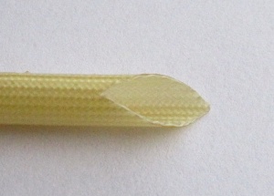 Fiberglass sleeving coated with polyurethane