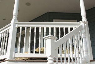 vinyl railing,vinyl baluster,vinyl balustrade