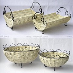 rattan fruit basket, fruit holder, wicker fruit tray