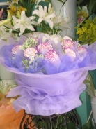 flower and gift wrapper