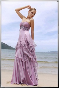 Elegant Design Silk Formal Dress