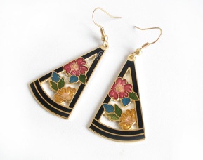 cloisonne earring