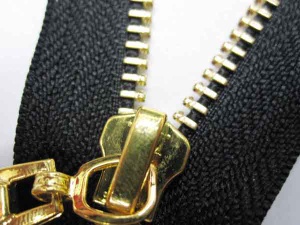 3# 5# 8# Y teeth gold plated  metal zipper 5